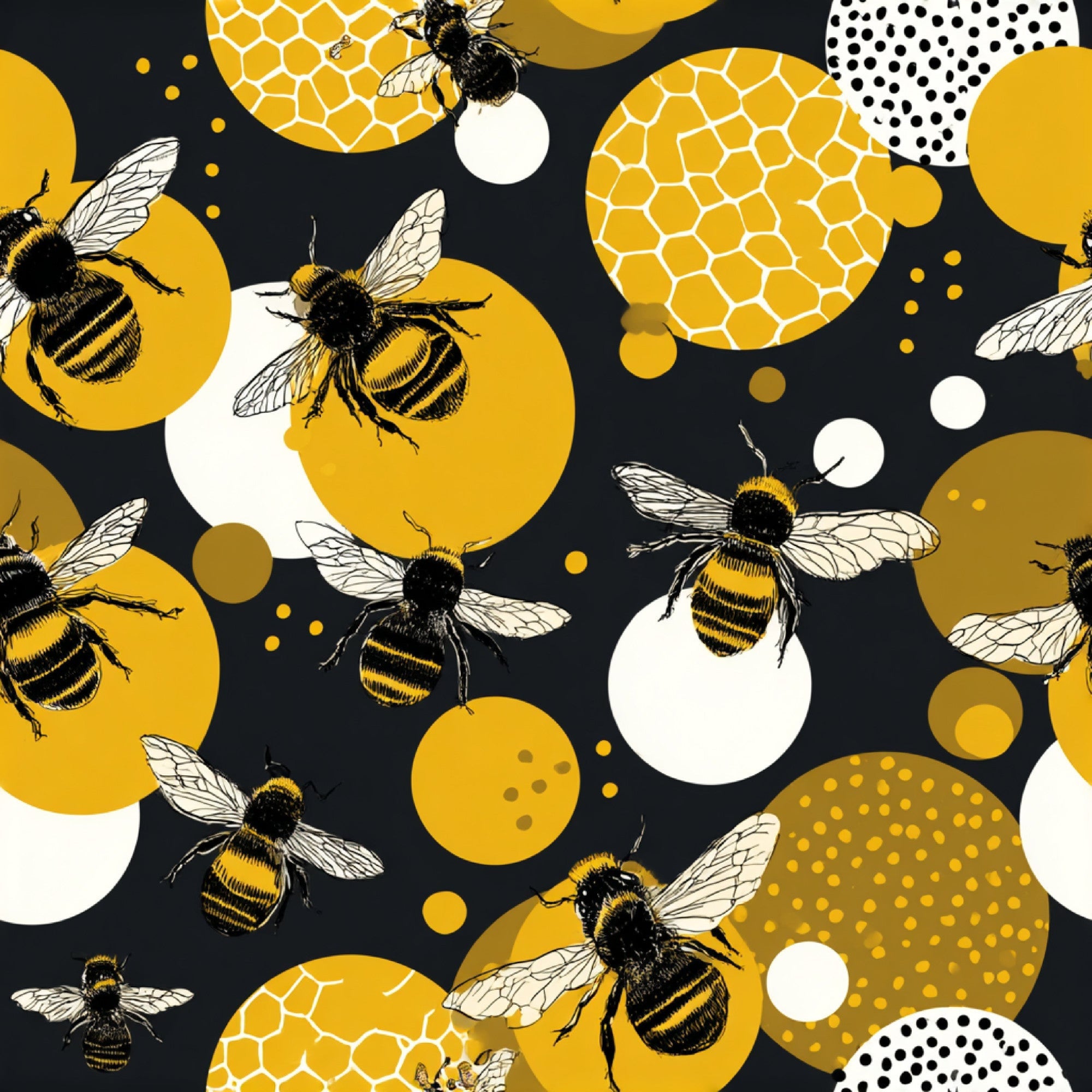 Busy Bee Pattern 25 Minky Fabric