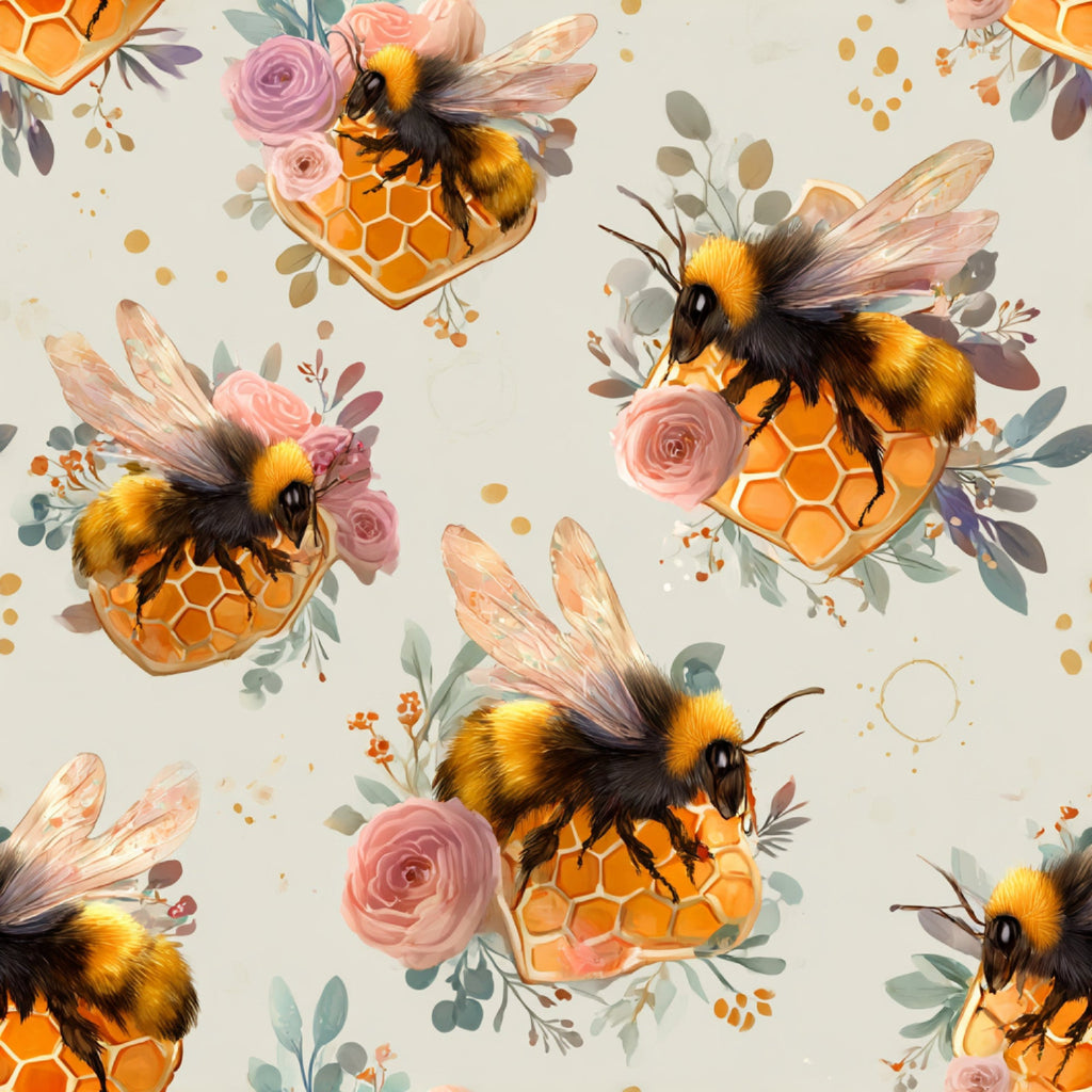 Busy Bee Pattern 37 Minky Fabric