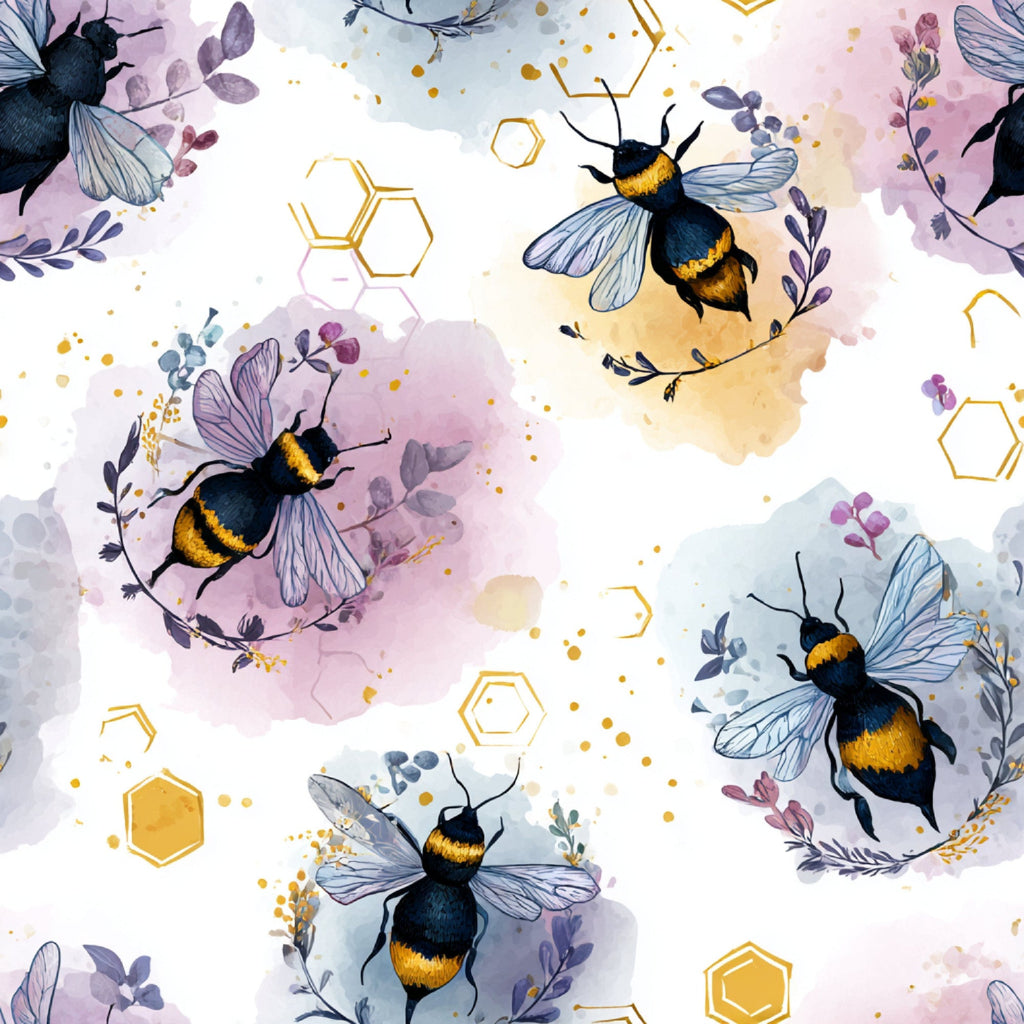Busy Bee Pattern 38 Minky Fabric