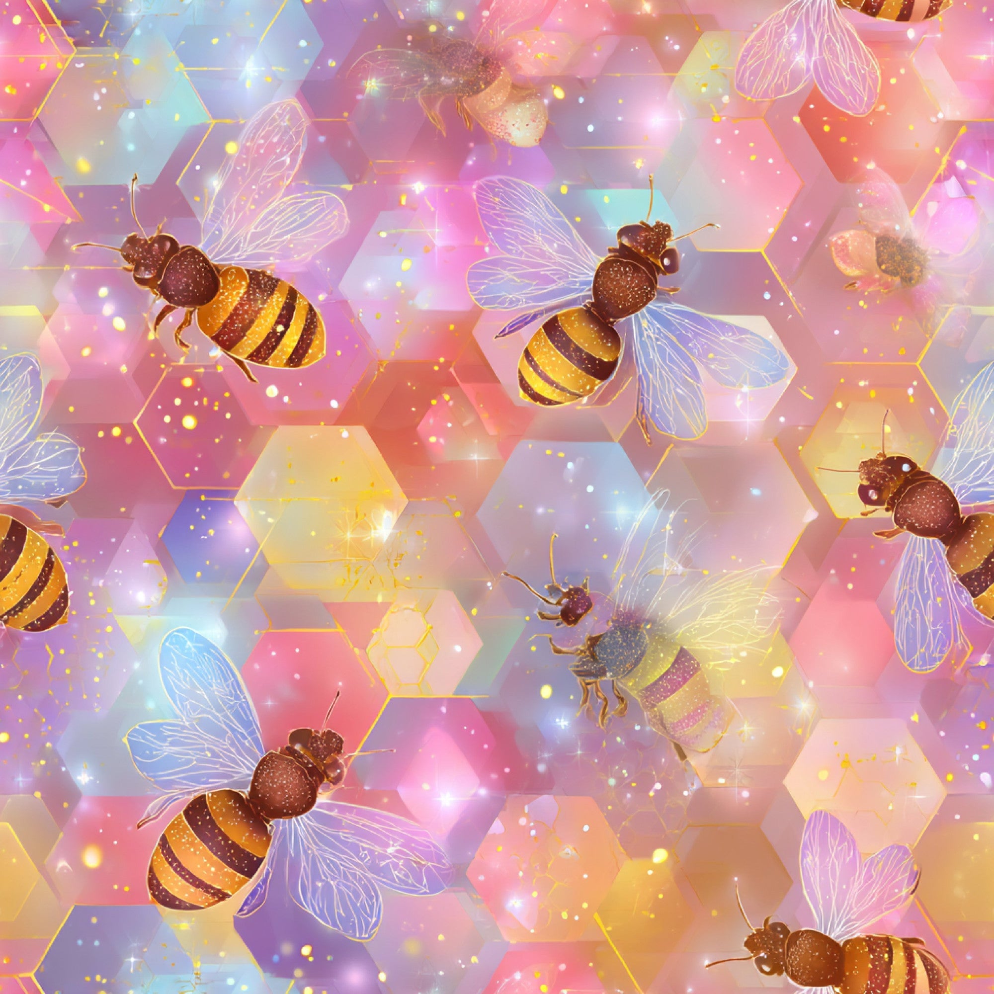 Pollen Parade Pattern 55 Minky Fabric