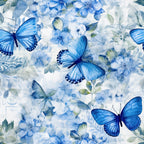 Sapphire Flutter Pattern 3 Minky Fabric