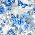 Sapphire Flutter Pattern 9 Minky Fabric
