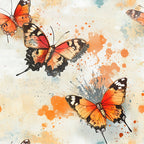 Butterfly Collage Art Pattern 12 Minky Fabric