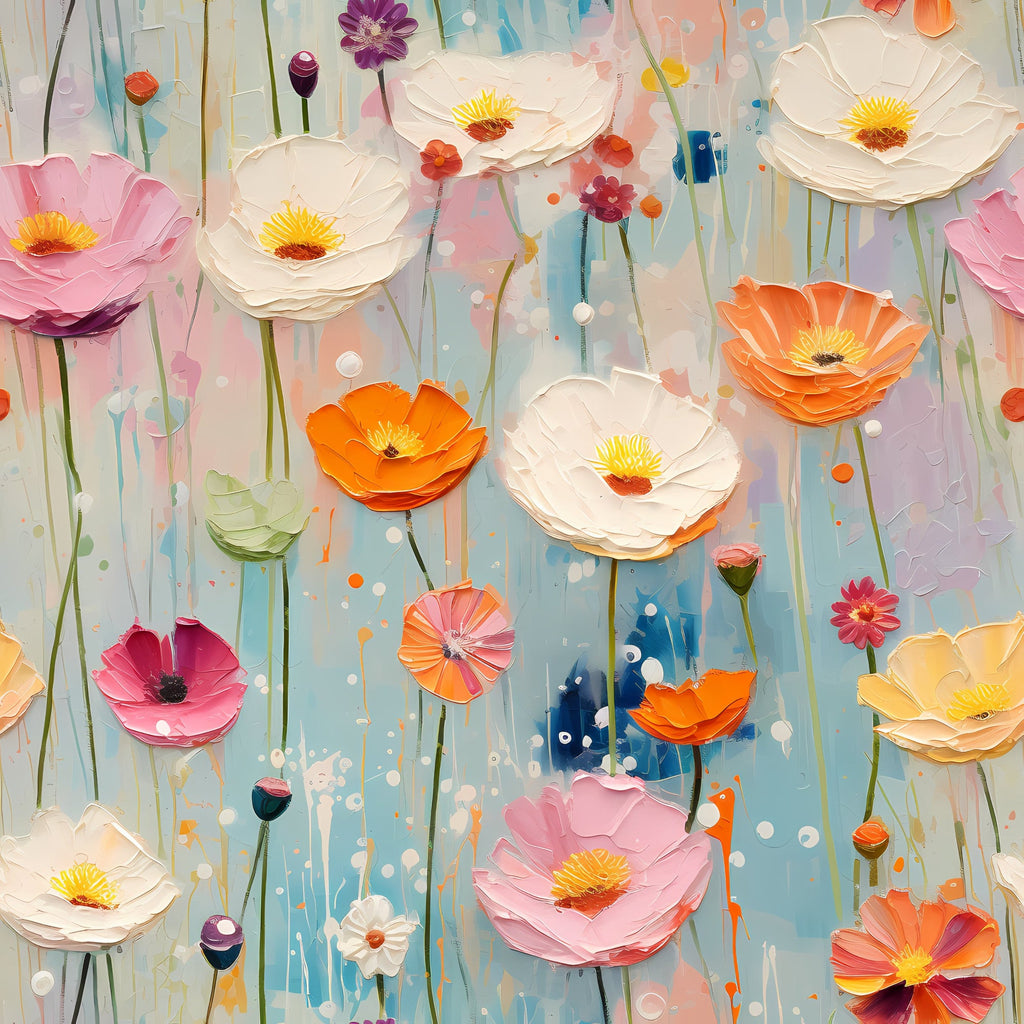 Candy Florals Pattern 2 Minky Fabric