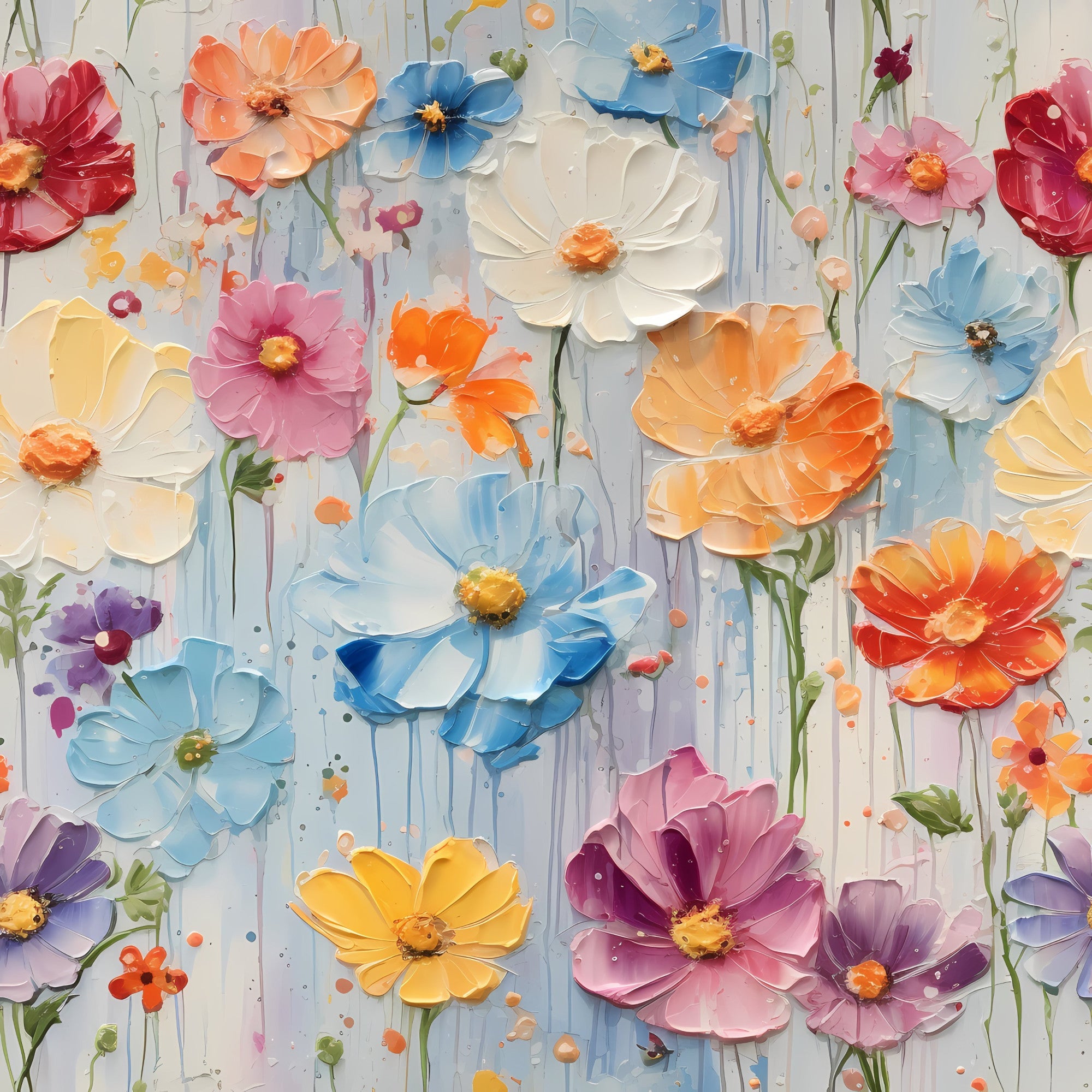Candy Florals Pattern 5 Minky Fabric
