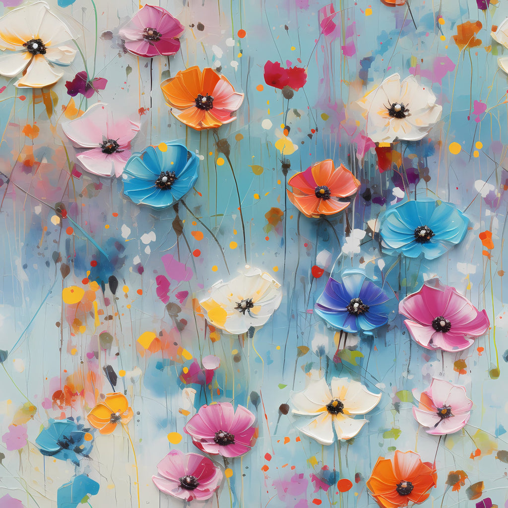 Candy Florals Pattern 8 Minky Fabric