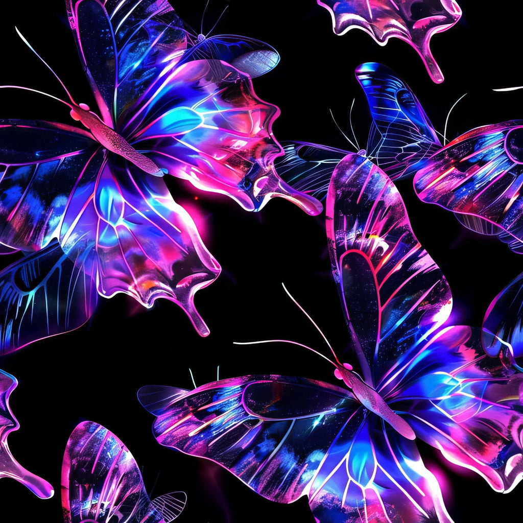 Celestial Butterfly Garden Pattern 11 Minky Fabric