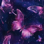 Celestial Butterfly Garden Pattern 13 Minky Fabric