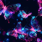 Celestial Butterfly Garden Pattern 1 Minky Fabric