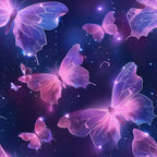 Celestial Butterfly Garden Pattern 3 Minky Fabric
