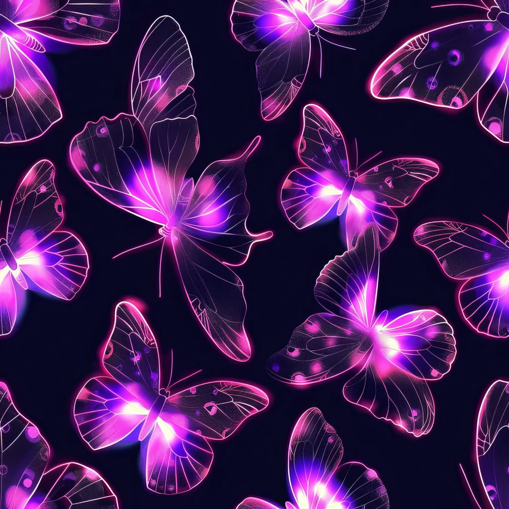 Celestial Butterfly Garden Pattern 6 Minky Fabric