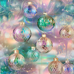 Celestial Christmas Ornaments Pattern 12 Minky Fabric