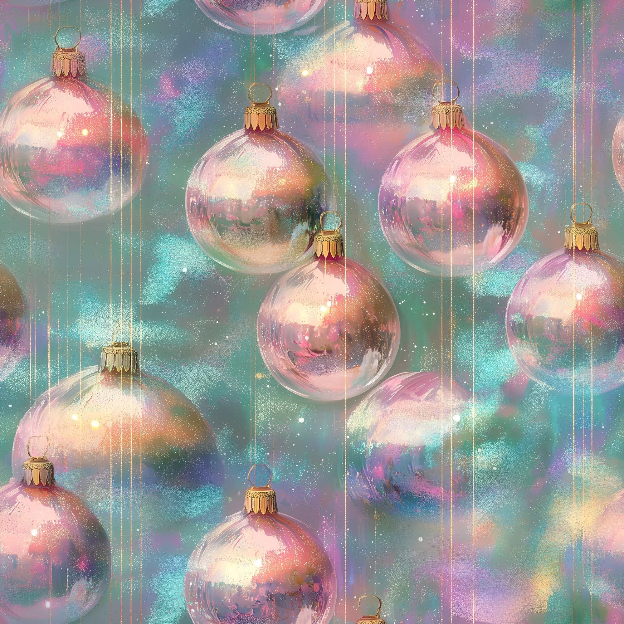 Celestial Christmas Ornaments Pattern 13 Minky Fabric