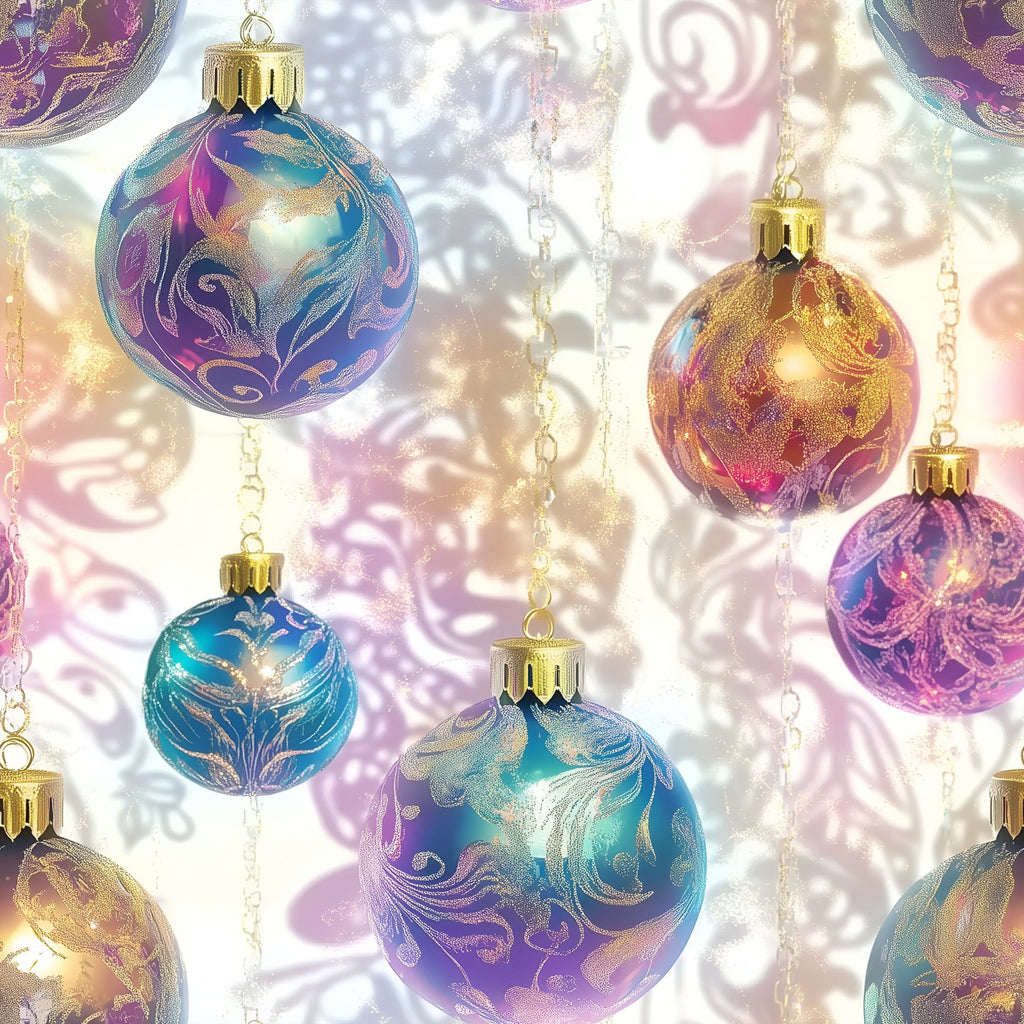 Celestial Christmas Ornaments Pattern 17 Minky Fabric