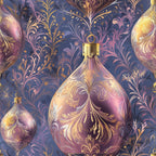 Celestial Christmas Ornaments Pattern 8 Minky Fabric