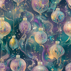 Celestial Christmas Ornaments Pattern 9 Minky Fabric