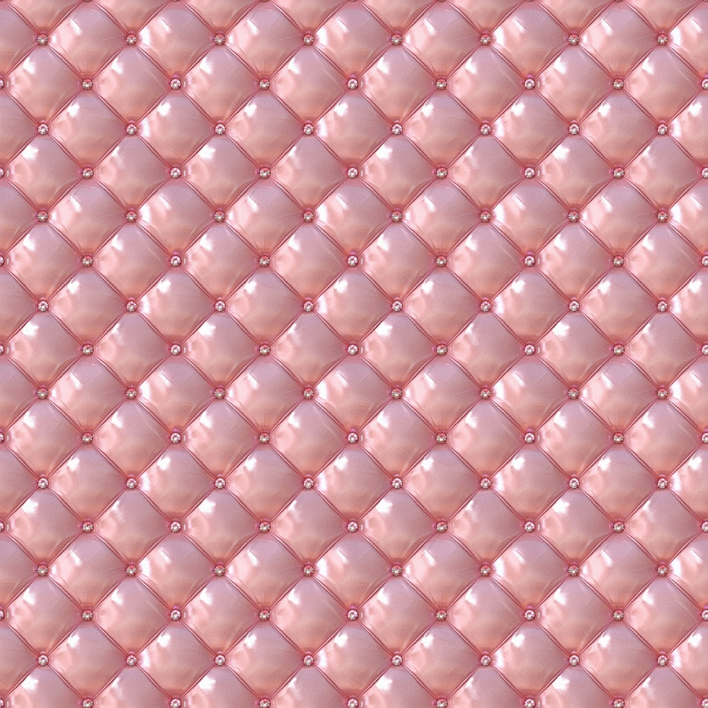 pink, rose gold, blush, quilted pattern, diamond tufting, button tufts, upholstery design, geometric, luxurious, shiny, metallic accents, padded texture, elegant, feminine, decorative buttons, diamond grid, glamorous,, fabric panel, sophisticated