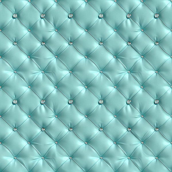 turquoise, teal, aqua, mint green, quilted pattern, diamond tufted, button details, geometric design, upholstery texture, padded surface, luxurious fabric, satin finish, contemporary style,, fabric panel, decorative buttons, dimensional pattern, elegant material, soft goods, interior fabric