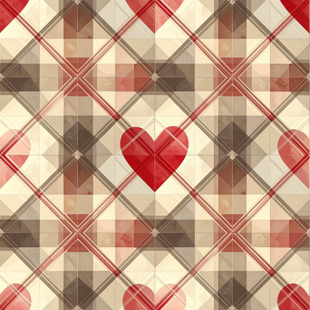 Charming Heart Pattern 10 Minky Fabric