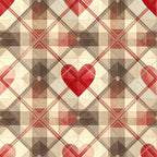 Charming Heart Pattern 10 Minky Fabric