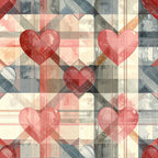 Charming Heart Pattern 4 Minky Fabric