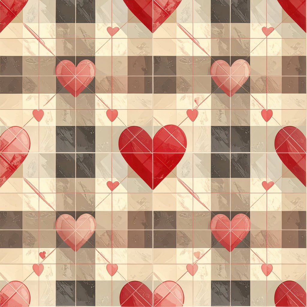 Charming Heart Pattern 5 Minky Fabric
