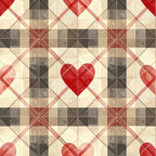 Charming Heart Pattern 9 Minky Fabric