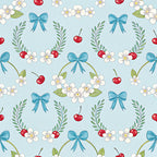Ribbon Orchard Pattern 3 Minky Fabric