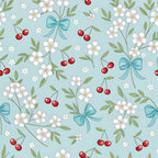 Ribbon Orchard Pattern 5 Minky Fabric