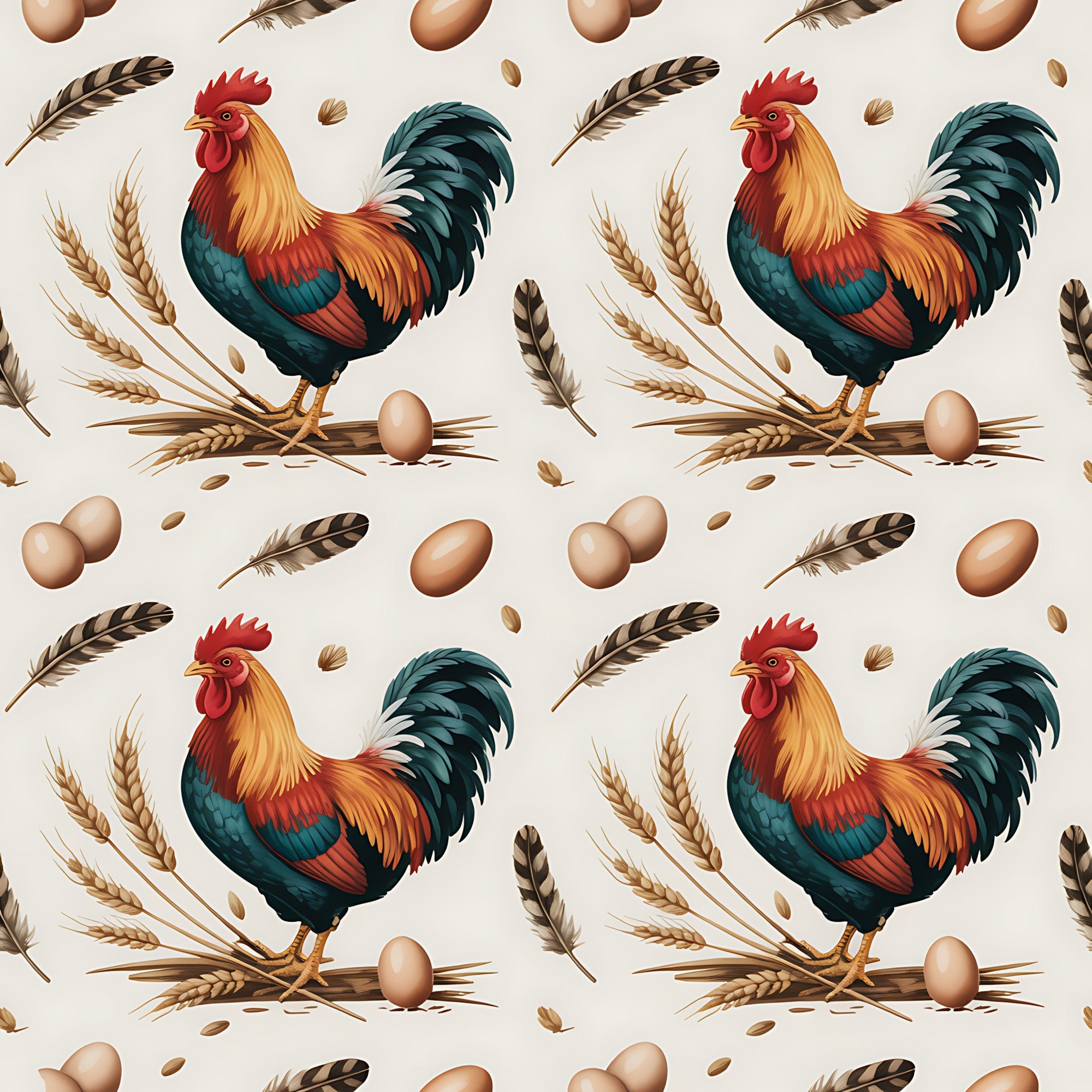 Nesting Hens Pattern 1 Minky Fabric