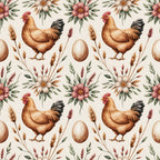 Nesting Hens Pattern 10 Minky Fabric