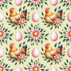 Nesting Hens Pattern 12 Minky Fabric
