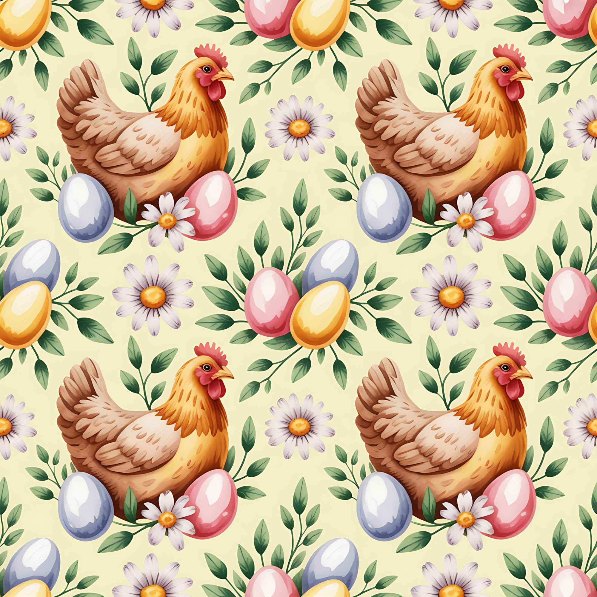 Nesting Hens Pattern 13 Minky Fabric