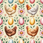 Nesting Hens Pattern 14 Minky Fabric