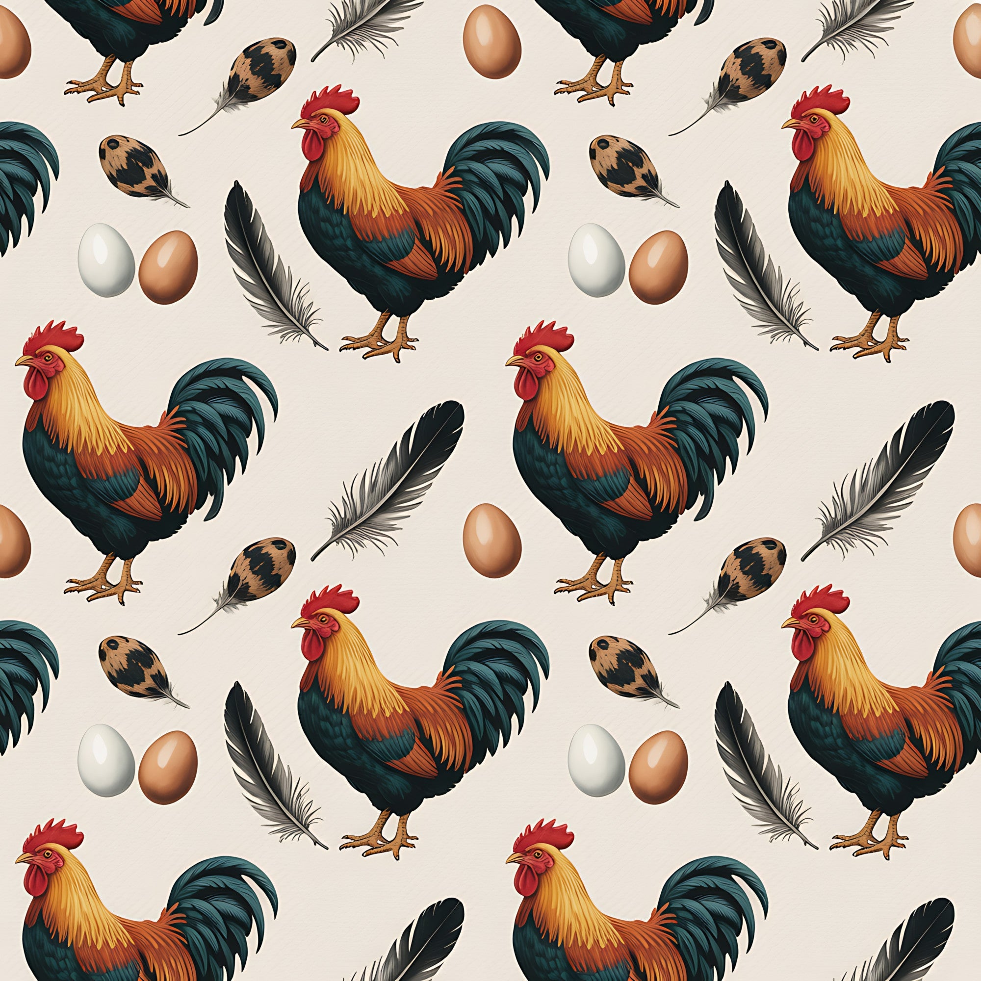 Nesting Hens Pattern 15 Minky Fabric