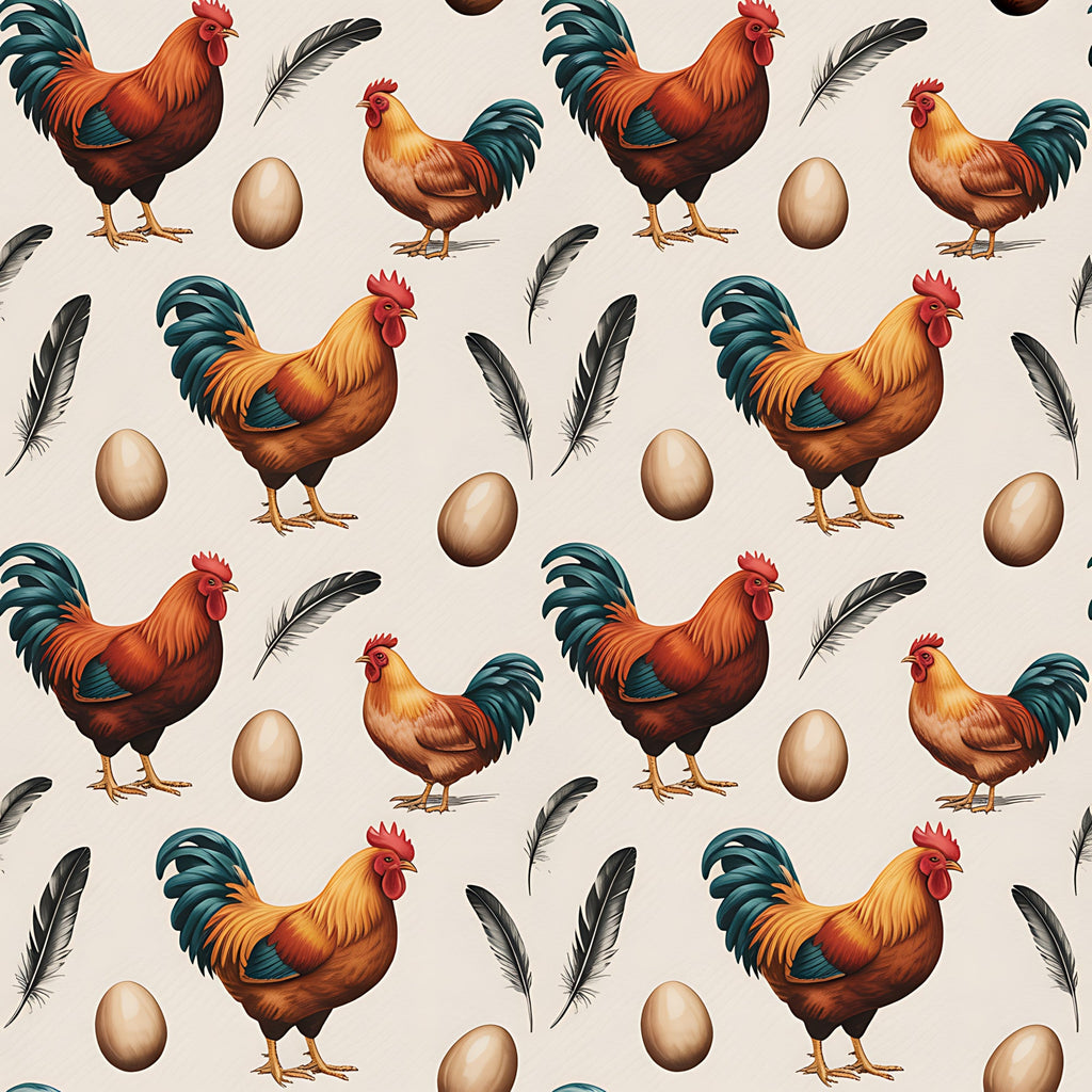 Nesting Hens Pattern 17 Minky Fabric