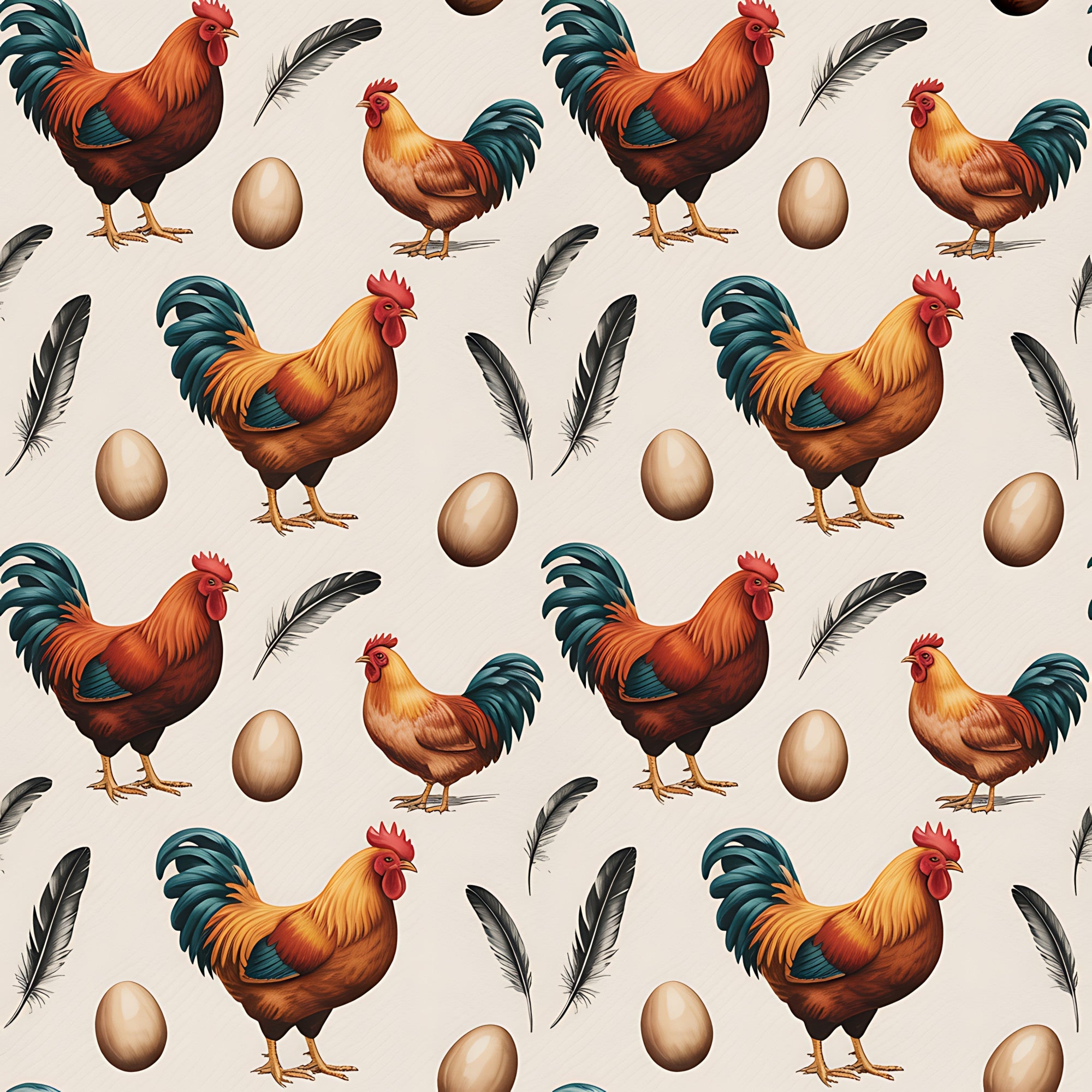 Nesting Hens Pattern 17 Minky Fabric