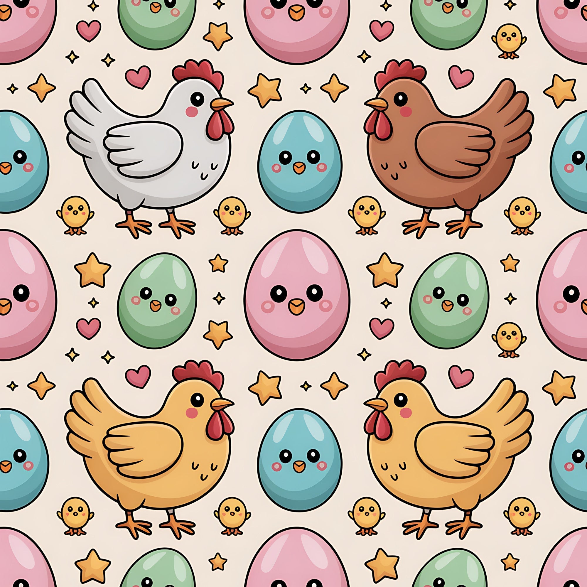 Nesting Hens Pattern 19 Minky Fabric