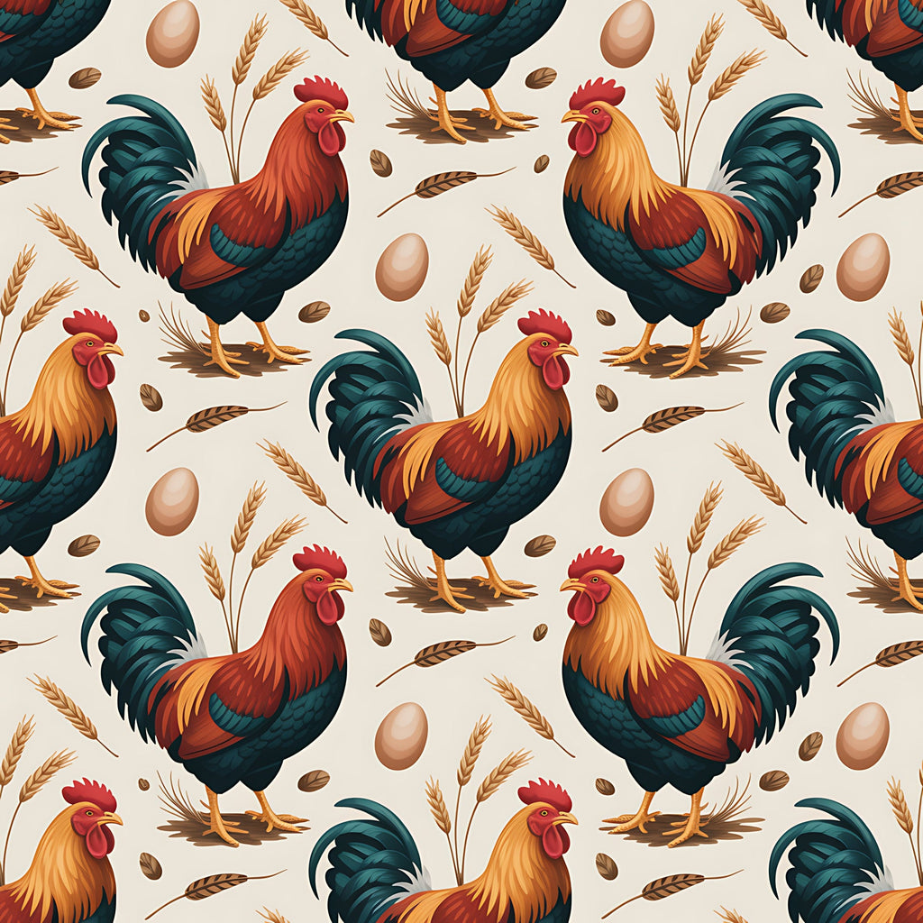 Nesting Hens Pattern 2 Minky Fabric