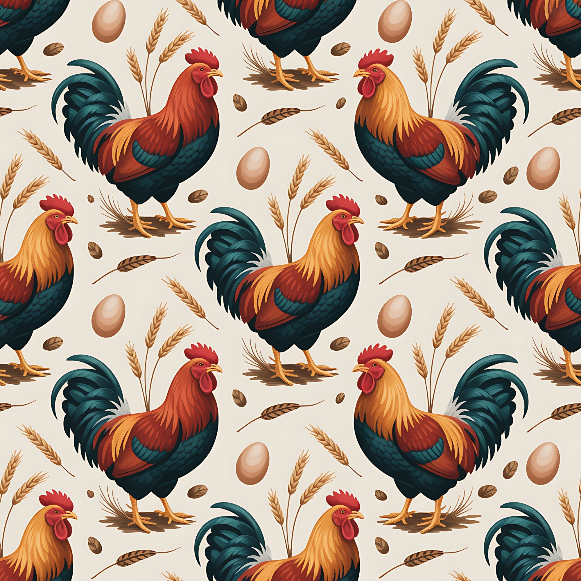 Nesting Hens Pattern 2 Minky Fabric