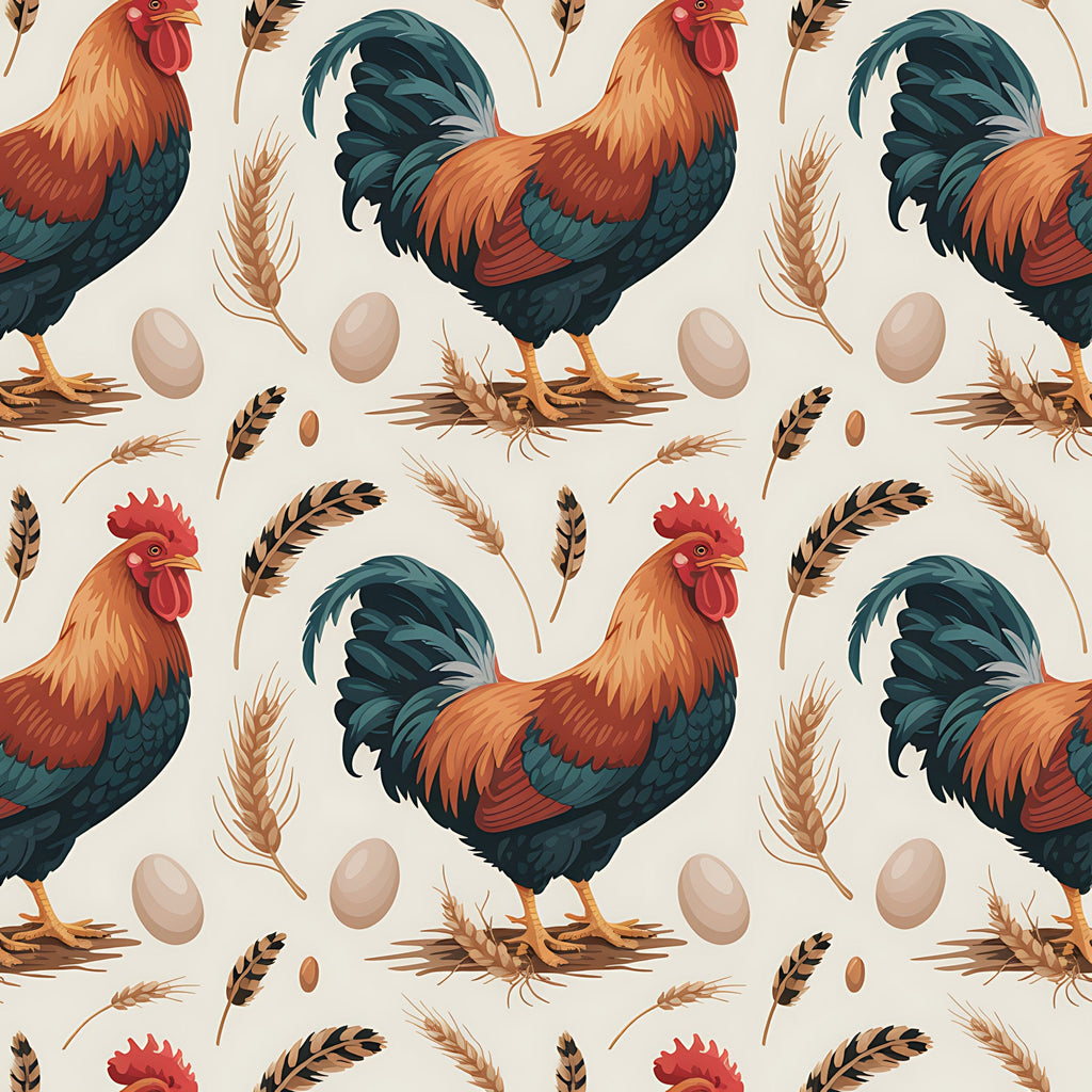 Nesting Hens Pattern 3 Minky Fabric