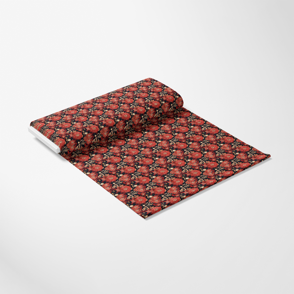 - Chinese Lunar Lantern Lights Pattern 3 Quilting Cotton Fabric  
- red, black, gold  
- floral, lantern, oriental, festive  
- cotton, quilting, textile  
- vibrant, decorative, traditional, continuous yardage