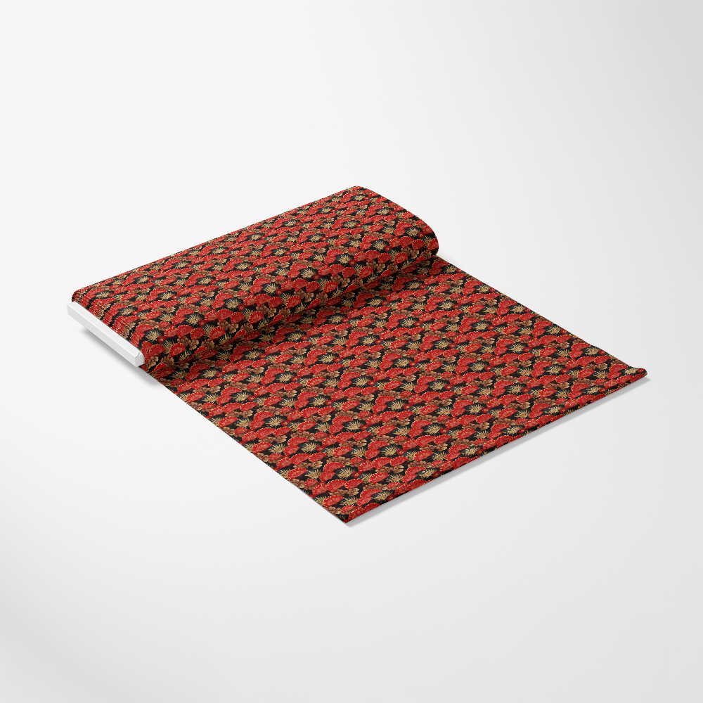 - Chinese Lunar Lantern Lights Pattern 8 Quilting Cotton Fabric  
- Red, black, gold colors  
- Traditional, floral, geometric designs  
- Soft, durable, quilting material  
- Cotton textile, home decor, sewing project  
- Yardage fabric, continuous length, printed fabric