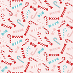 candy canes, peppermint swirls, striped candies, wrapped candy, christmas treats, red and white stripes, turquoise blue, pink candy, festive sweets, holiday pattern, scattered design,, fabric panel, christmas theme, candy wrapper pattern, mint candies, holiday confections, sweet treats, festive colors, repeating pattern