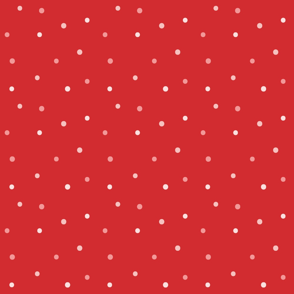 red background, white dots, polka dot pattern, scattered circles, christmas themed, holiday fabric,, fabric panel, festive colors, geometric pattern, repeating design, seasonal fabric, craft material, sewing fabric, bright red, cheerful pattern, winter theme, holiday crafting