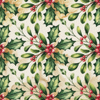 Poinsettia Pines Pattern 8 Minky Fabric