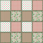 Christmas Patches Pattern 1 Minky Fabric