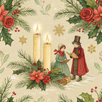 Yuletide Hare Pattern 34 Minky Fabric