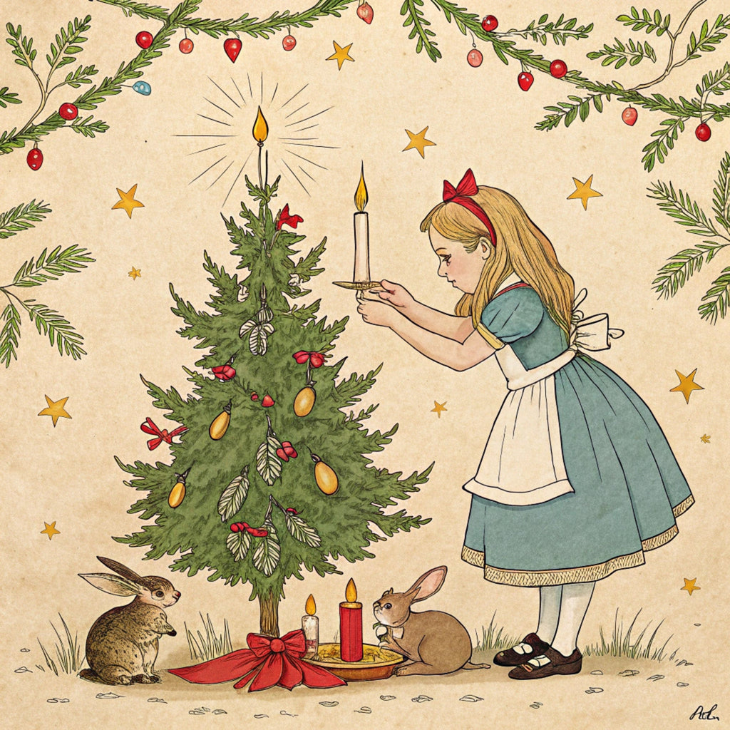 Yuletide Hare Pattern 37 Minky Fabric