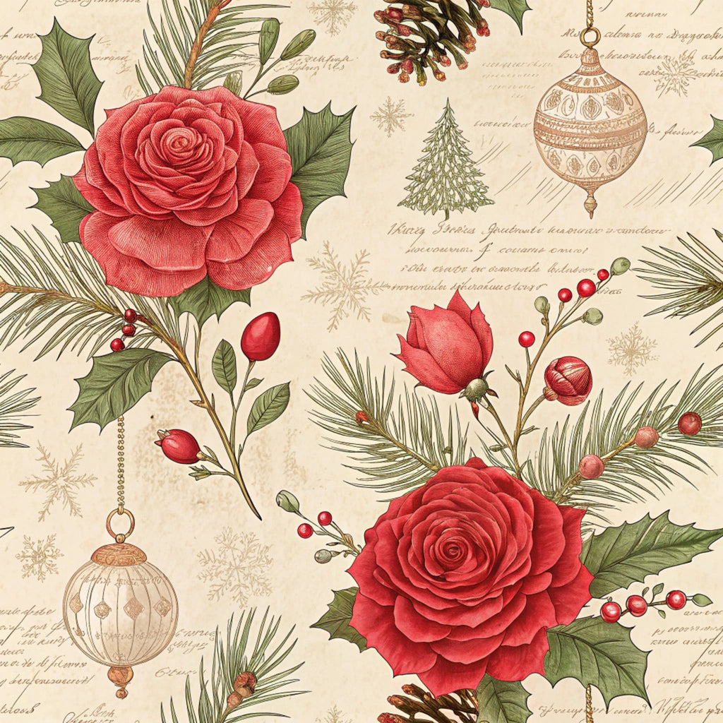 Yuletide Hare Pattern 47 Minky Fabric